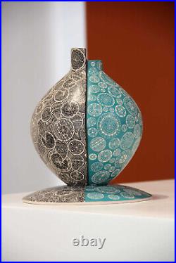 Mata Ortiz Pottery Ceramic Cacti 9 in. Mexican ceramic handmade artwork