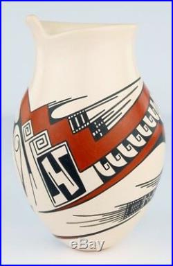 Mata Ortiz Pottery Lydia Quezada Medium White Clay Traditional Ceramic Fine Art