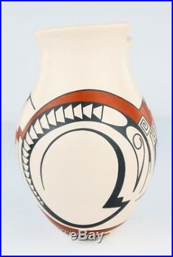 Mata Ortiz Pottery Lydia Quezada Medium White Clay Traditional Ceramic Fine Art