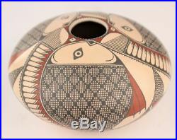 Mata Ortiz Pottery Miriham Gallegos Fish Pot Mexican Ceramic Fine Folk Art