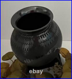 Mata Ortiz Pottery Suzy Martinez Black On Black Olla Pot Ceramics Mexican Art