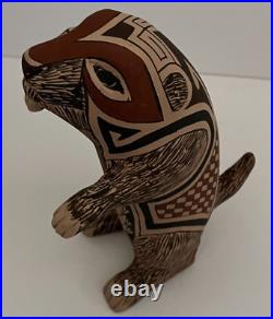 Mata Ortiz Pottery Tomas Quintana Effigy Handmade Prairie Dog Ceramic Mexico Art