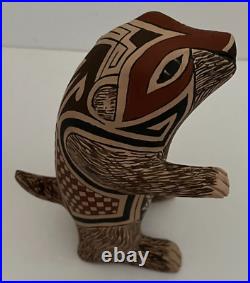 Mata Ortiz Pottery Tomas Quintana Effigy Handmade Prairie Dog Ceramic Mexico Art