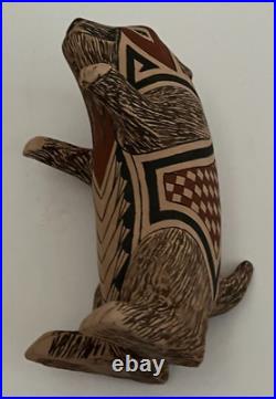 Mata Ortiz Pottery Tomas Quintana Effigy Handmade Prairie Dog Ceramic Mexico Art