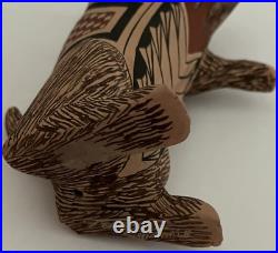 Mata Ortiz Pottery Tomas Quintana Effigy Handmade Prairie Dog Ceramic Mexico Art