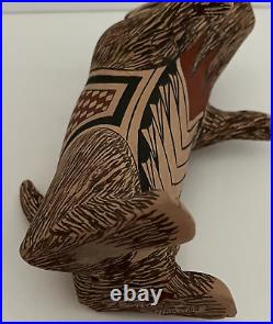 Mata Ortiz Pottery Tomas Quintana Effigy Handmade Prairie Dog Ceramic Mexico Art