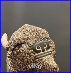 Mata Ortiz Pottery Tomas Quintana Huge Buffalo Effigy Mexican Ceramic Folk Art