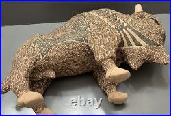 Mata Ortiz Pottery Tomas Quintana Huge Buffalo Effigy Mexican Ceramic Folk Art