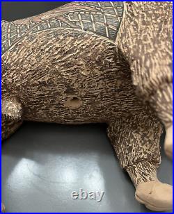 Mata Ortiz Pottery Tomas Quintana Huge Buffalo Effigy Mexican Ceramic Folk Art