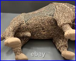 Mata Ortiz Pottery Tomas Quintana Huge Buffalo Effigy Mexican Ceramic Folk Art