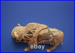 Mata Ortiz Pottery Tomas Quintana Large Buffalo Bison Effigy Art Mexican Ceramic
