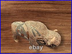 Mata Ortiz Pottery Tomas Quintana Large Buffalo Bison Effigy Art Mexican Ceramic