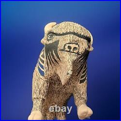 Mata Ortiz Pottery Tomas Quintana Large Buffalo Bison Effigy Art Mexican Ceramic