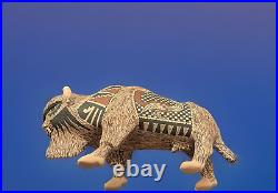 Mata Ortiz Pottery Tomas Quintana Large Buffalo Bison Effigy Art Mexican Ceramic