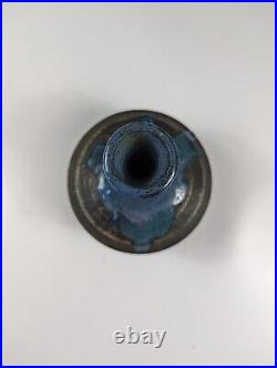 Maui Artist Signed Young Rhee Studio Art Pottery Ceramic 8 Vase Drip Glaze