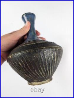 Maui Artist Signed Young Rhee Studio Art Pottery Ceramic 8 Vase Drip Glaze