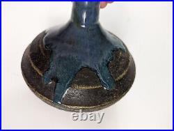 Maui Artist Signed Young Rhee Studio Art Pottery Ceramic 8 Vase Drip Glaze