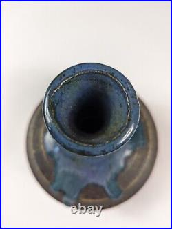 Maui Artist Signed Young Rhee Studio Art Pottery Ceramic 8 Vase Drip Glaze