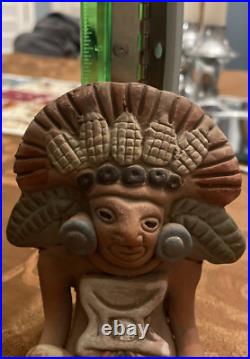 Mayan Gods Art Vintage 1970's Sculptures All 5 Included Pottery Ceramic