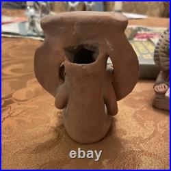 Mayan Gods Art Vintage 1970's Sculptures All 5 Included Pottery Ceramic