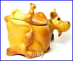 McCoy Art Pottery W10 USA CowithCat Cookie Jar (Vintage Mid-20th Century)