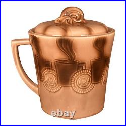 McCoy Vintage Art Pottery Brown Handled Coffee Mug Ceramic Cookie Jar