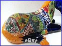 Mexican Folk Art Talavera Pottery Ceramic Horse Figure Western Decor 17