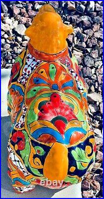 Mexican Pottery Talavera Animal Sheep Lamb Ceramic Figure Folk Art Large 17