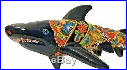 Mexican Pottery Talavera Shark XX Large 31 Wall Art Nautical Ceramic Fish