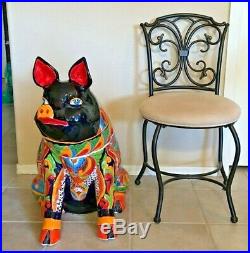 Mexican Talavera Pig Figure Statue XXX Large 27 Ceramic Pottery Art Farm Animal