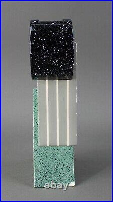Michael Duval (1950-2004) Signed Postmodern Memphis Era Ceramic Art Vase 1980's