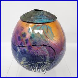 Michael Kifer Modernist Style Home Decor Closed Neck Vase Art Pottery Signed VTG