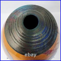 Michael Kifer Modernist Style Home Decor Closed Neck Vase Art Pottery Signed VTG