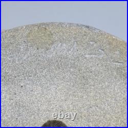 Michael Weinberg Art Pottery Tall Flat Gold Metalic Paint on Ceramic 10Vase