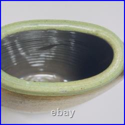 Michael Weinberg Art Pottery Tall Flat Gold Metalic Paint on Ceramic 10Vase