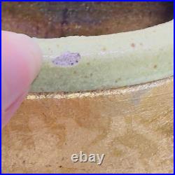 Michael Weinberg Art Pottery Tall Flat Gold Metalic Paint on Ceramic 10Vase