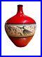 Mid Century Alvino Bagni for Raymor Art Pottery Red Black Hand Made In Italy