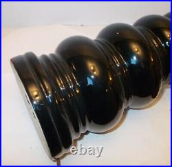 Mid Century Mod BLACK Art Pottery Ceramic LAMP