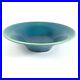 Mid Century Modern California Art Pottery Ceramic Crackleware Turquoise Bowl