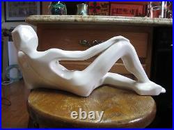 Mid Century Modern Nude Female Ceramic Sculpture by Jaru CA