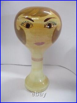 Mid-Century Stangl Art Pottery Hat Wig Stand Ceramic Mannequin Head Sculpture