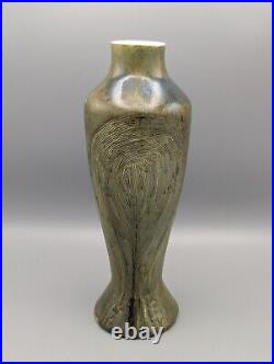Mid-Century Vase Studio Art Pottery MCM 1950 SWILKY Folk Art Ceramic 10.75