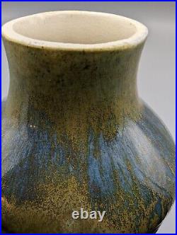 Mid-Century Vase Studio Art Pottery MCM 1950 SWILKY Folk Art Ceramic 10.75