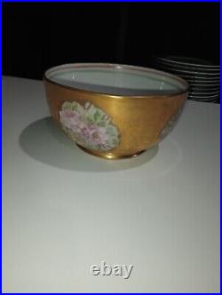 Mina Gold Ceramic Bowl Art Pottery Extremely Rare