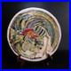 Modern Art Pottery Ceramic Plate Under Plate Round Rooster France N7548