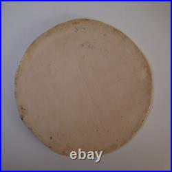 Modern Art Pottery Ceramic Plate Under Plate Round Rooster France N7548