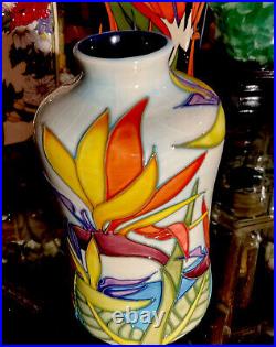 Moorcroft California98/8 Vase By Jeanne Dark Lady McDougall In 1999 First EUC