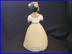 NAJACO Ceramic Mexican Folk Art Doll Sunflower Dress & Basket of Flowers SIGNED