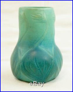 NEAR MINT Vintage 1930s Van Briggle Art Pottery Onion Bulb Vase Turquoise