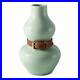 New Ceramic Porcelain Vase Studio Art Pottery Unique Designer Leather Belt Waist